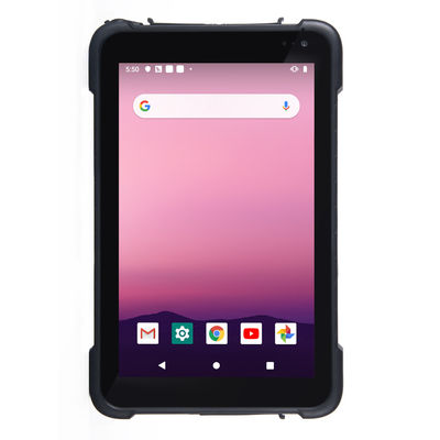 IP67 8 Inch 450cd / M2 Pemindai Kode Batang Tablet Android Kasar Tahan Air