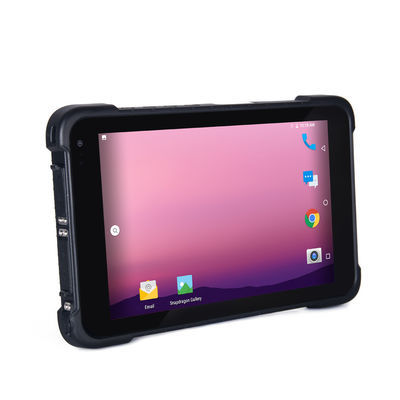 IP67 8 Inch 450cd / M2 Pemindai Kode Batang Tablet Android Kasar Tahan Air