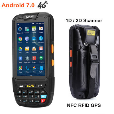 4.0 Inch 480x800 Terminal Genggam Industri 4G PDA Scanner Android