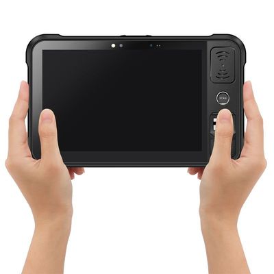 IP65 4G LTE 8 Inch Android Tablet PC 8000mAh Dengan Pemindaian Sidik Jari UHF