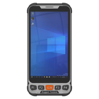 Tablet Kasar 5,5 Inch 1,44Ghz Windows 10 Pro IP67 Dengan Pemindai Kode Batang 2D