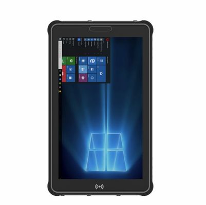 8 ''RS232 400nits Sertifikasi FCC Tablet PC Windows 10 Pro yang Kasar