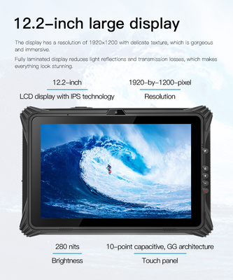Intel N5105 Tablet PC Kasar IPS HDMI 860mAh Baterai Tingkat Perlindungan IP65