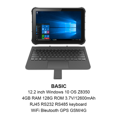 16:10 Windows Tablet Kasar CPU Z8350 Dengan Dukungan NFC ISO/IEC