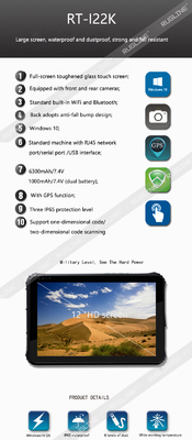 12.2 Inci 1920x1200 Windows 10 Tablet Kasar Intel CPU 6Y30