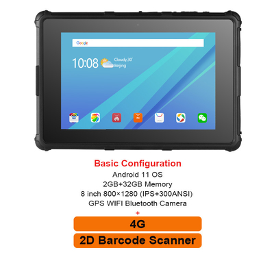 Android OS Tablet PC Kasar 8 Inci 800X1280 IPS GPS IP67 Smart RF8R