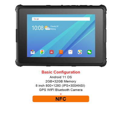 Android OS Tablet PC Kasar 8 Inci 800X1280 IPS GPS IP67 Smart RF8R