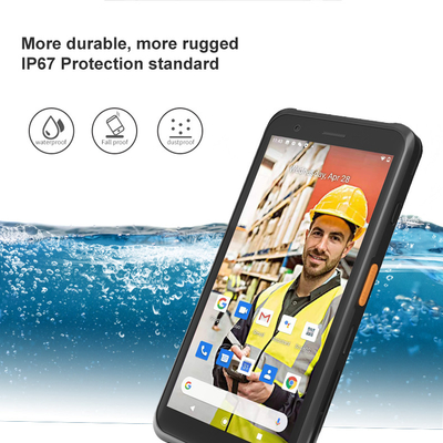 5.7&quot; BERKUALITAS TINGGI 4G + 64G ANDROID BARCODE SCANNER NFC PDA PERANGKAT HANDHELD