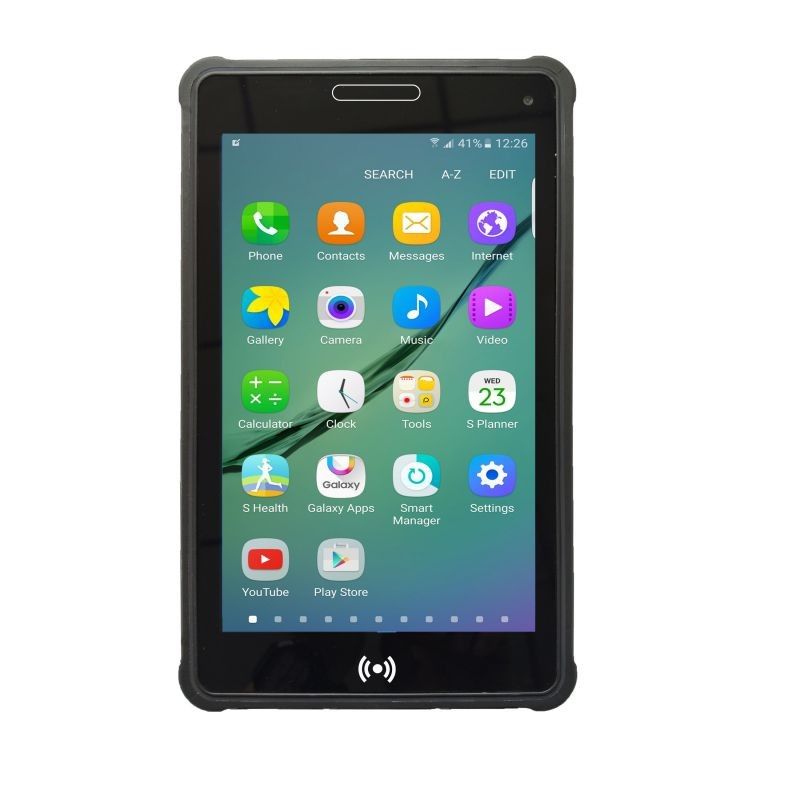 BT4.0 400nits 2.0GHz Android 11 8 Inch Tablet RAM 6GB Dengan Pembaca UHF